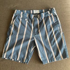 Free Planet Men's 8” Inseam Size 32 Striped Blue & Pink Shorts